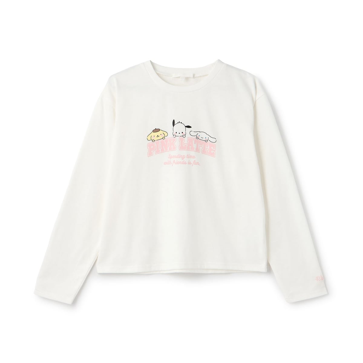 サンリオキャラクターズ アソートカレッジロンT（オフホワイト）