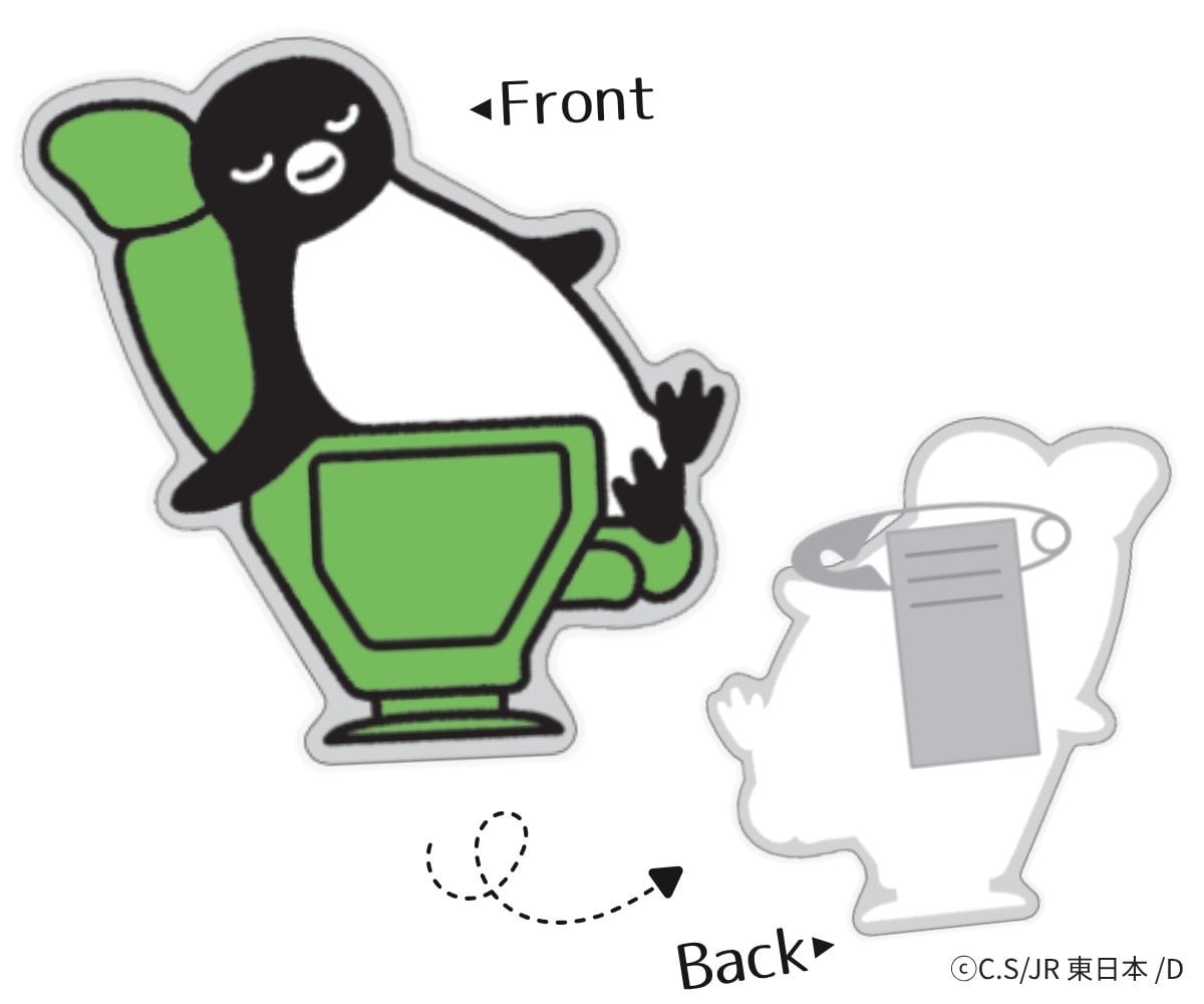 購入特典のアクリルクリップバッジ